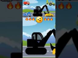 What Cabins? Mini JCB quiz witch Street Vehicles videos #automobile #jcbvideo #backhoe #cartoon