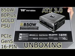 Thermaltake Toughpower GF A3 850W, ATX 3.0 & PCIe 5, 80+ Gold, Full Modular Power Supply | Unboxing