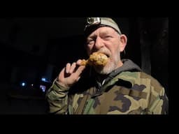 Halloween camp out at the Haunted Red Robin Theater-Creepy night in the past! Ghost fried chicken