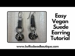 Easy Vegan Suede Earrings DIY | 10 Minute Earrings!