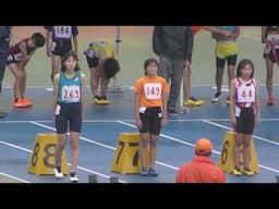 5年 女子 100m 決勝 #小学生陸上【4KｳﾙﾄﾗHD】神奈川県小学生陸上競技秋季交流大会 平塚レモンガススタジアム 2024.10.5