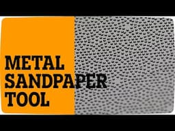 Sandpaper Transformed into Metal