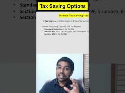 Income Tax Saving Tips for Salaried Person #fincalc #shorts