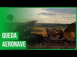 Piloto morre em queda de avião agrícola