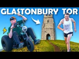 Electric Go Kart Vs Elite Athlete - Race to the top of Glastonbury Tor!