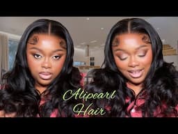 THIS HAIRLINE SPEAKS FOR ITSELF 😍 *UPGRADED SINGLE KNOT* FRONTAL WIG INSTALL | ALIPEARL HAIR REVIEW