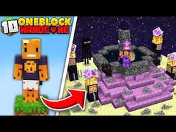 The BEST END EVER in One Block Minecraft