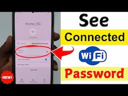 How to See Connected WiFi Password in Mobile Phone 2024