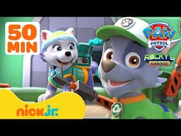 PAW Patrol's Rocky's Garage Compilation #7 w/ Everest & Liberty | Nick Jr.