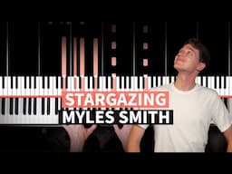 Stargazing - Myles Smith - EASY PIANO TUTORIAL (accompaniment with chords)