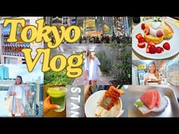 Tokyo Solo Travel Vlog 🇯🇵 Shibuya, Shinjuku, Tsukiji Market, Japanese Soufflé Pancakes 2024