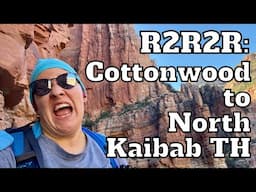 HIKING GRAND CANYON RIM TO RIM TO RIM | Day 2 Vlog | Cottonwood Campground to North Kaibab Trailhead