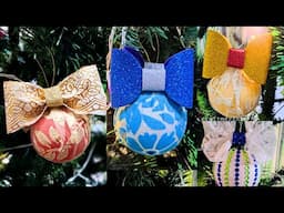 How to Make Christmas Crafts Easy  | Simple Christmas Ball Decor | Craftmerint #viral #Christmas2024