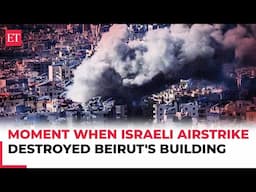 Israel-Hezbollah War: Moment when Israeli airstrike reduced Beirut's building into rubble in seconds