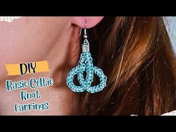 Basic Celtic Knot Macrame Earrings Step by Step Tutorial for Beginners