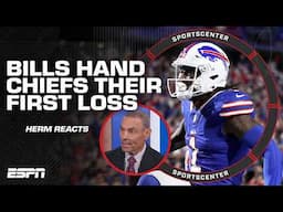 UNDEFEATED NO LONGER 😳 REACTION to Bills handing Chiefs their first loss this season | SportsCenter