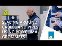 Using Pro Clima Grommets To Airtight Seal Around Pipes and Cables