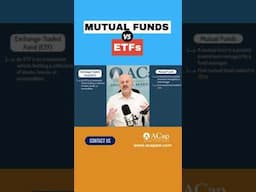 Mutual fund vs ETFs. #shorts