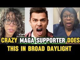 SHOCKING! Crazy MAGA Supporter Does This To Women And It Gets Weird #africanamerican #us