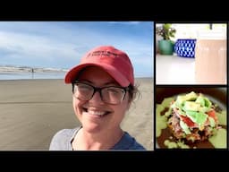 FAMILY BEACH TRIP || VEGAN ENCHILADA PIE/CILANTRO LIME SALAD DRESSING || VEGAN WHAT I EAT IN A DAY