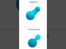 Beginner vs Pro: Mastering the Morphing Effect in Adobe Illustrator #tutorial #shorts