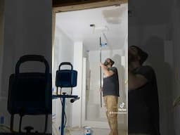 Priming studio bathroom