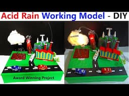 acid rain working model science project for exhibition - diy | innovative | creative | howtofunda