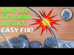 The EASY way to Clear AMS lite Filament Breaks!