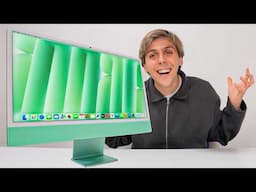 New iMac M4 Unboxing + Setup 🖥️‼️ (FINALLY) 💚