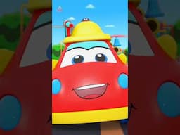 Wheels On The Firetruck #shorts #carcartoons #kidstvcars #nurseryrhymes #kidssongs