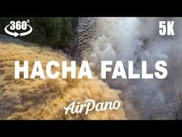 Hacha Falls, Canaima Lagoon, Venezuela. 360 video in 5K.