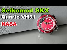 Quartz VH31 SKX NASA Mars watch seiko mod build