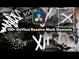 100+ DaVinci Resolve Mark Elements 1