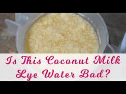 Coconut Milk in Soap Making is NOT Goat Milk 🙂🙃🤗🤩