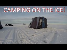 Camping in insulated tent on the ice! Insane fishing!!