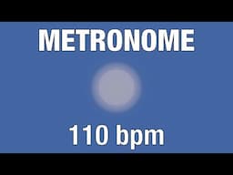 110 BPM Metronome | Audio + Visual