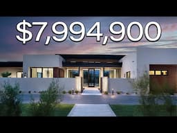 Touring a $7,994,900 MODERN MANSION In Paradise Valley Arizona With a Guest House