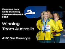 🇦🇺 Team Australia Women's 4x100m Freestyle Relay Battles through the Finish to World Record 🏊‍♀️🔥