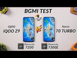 Realme Narzo 70 Turbo vs iQOO Z9 Bgmi Test | Best 90FPS Phone Under 15000? 🔥