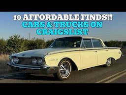 TOP 10 Classic Cars and Trucks For Sale Today on Craigslist!