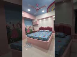 Glamour Space/Interior Work of Kids Bedroom at Urbano, Wagholi Pune.