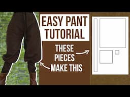 Easy Historical Pants Tutorial || LARP, Renfaire & Fantasy Sewing