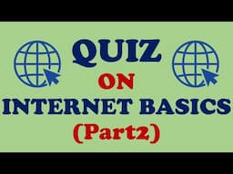 Internet Basics Quiz | Part-2 | Quiz on Internet basics | Internet general questions and answers #GK