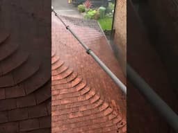 Awkward Angle Roof Clean in a Tight Spot. #satisfying #cleaning #jetwashing #clean #service