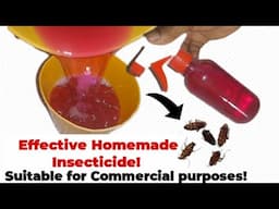 How to make Insecticide at Home! Homemade Insecticide Production full Recipe for Business!