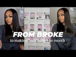 From BROKE to making $14,000+ in one month selling digital products! Want to know how? | Ari J.