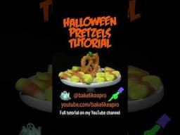 Halloween Pretzels Tutorial #halloween #craft #candy