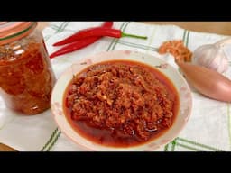 Sambal Shrimp Chilli Paste RECIPE | 参巴虾米辣椒酱