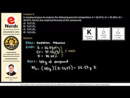 CHEMISTRY | EMPIRICAL FORMULA OF A COMPOUND | PROBLEM 008 | SOLVED SAMPLE PROBLEM | STEM STRAND