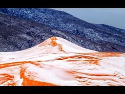 NIEVE EN EL DESIERTO DEL SAHARA